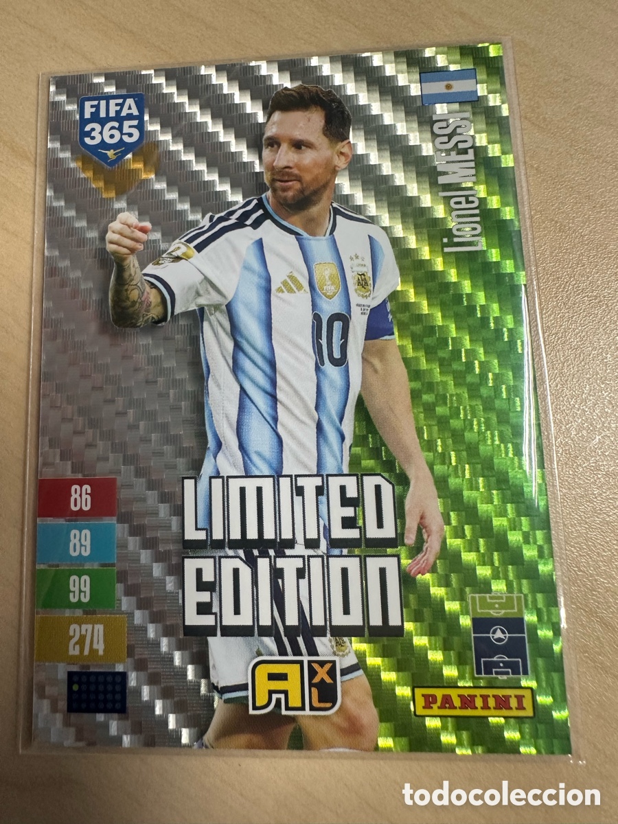 Trading cards: LIONEL MESSI ARGENTINA LIMITED EDITION FIFA 365 2027 PANINI ADRENALYN XL