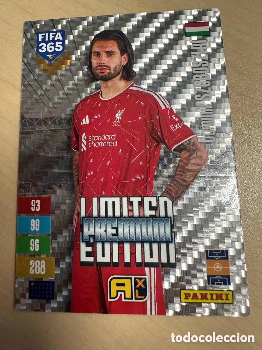 Trading cards: DOMINIK SZOBOSZLAI LIVERPOOL LIMITED EDITION PREMIUM FIFA 365 2027 PANINI ADRENALYN XL