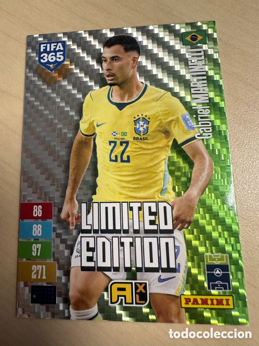 Trading cards: GABRIEL MARTINELLI BRASIL LIMITED EDITION FIFA 365 2027 PANINI ADRENALYN XL