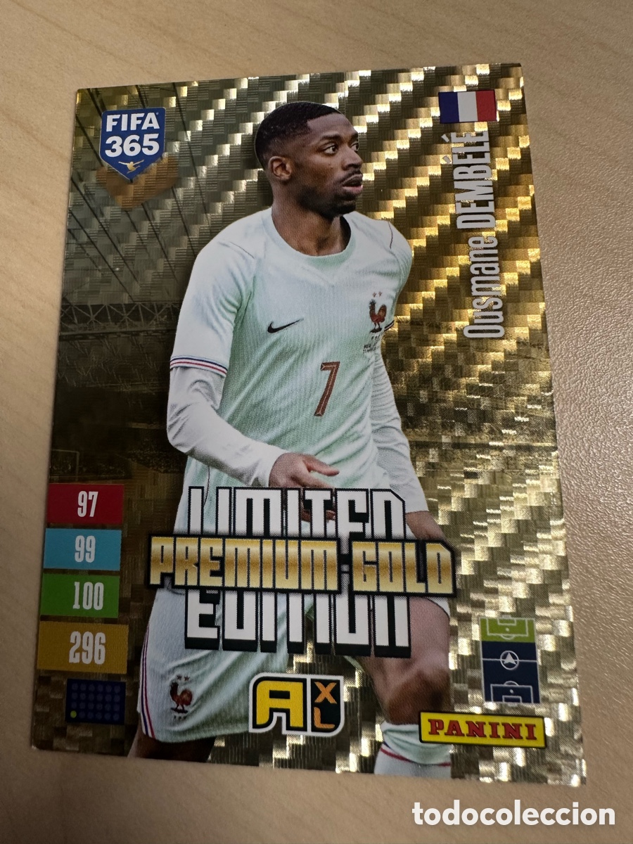 Trading cards: OUSMANE DEMBELE FRANCIA LIMITED EDITION PREMIUM GOLD FIFA 365 2027 PANINI ADRENALYN XL