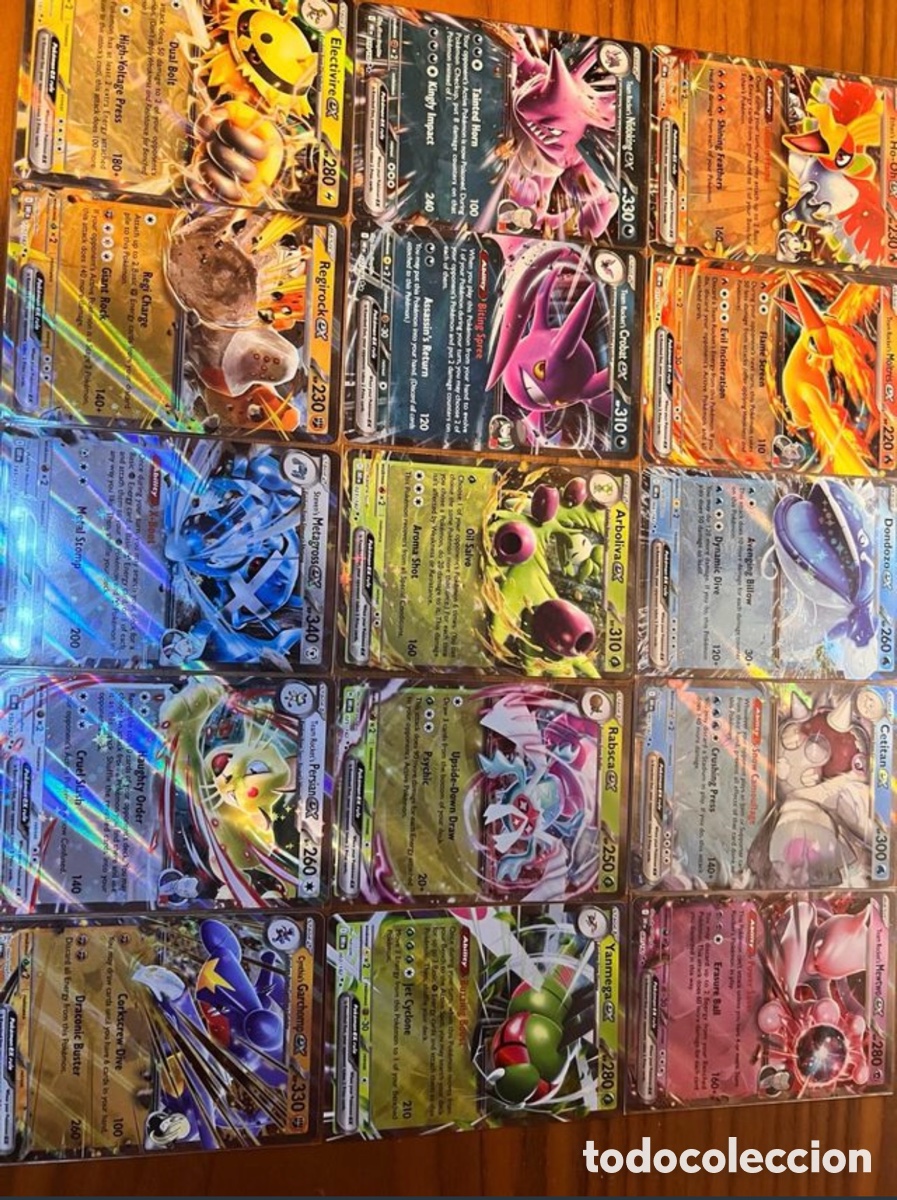 Trading Cards: Lote 15 Cartas Pokemon EX Destined Rivals Ingl&eacute;s