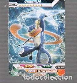 Trading cards: CROMO DE POK&Eacute;MON DE HP GRENINJA PEM 045- A&Ntilde;O 2022
