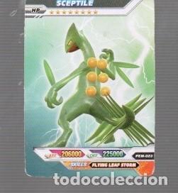Trading cards: CROMO DE POK&Eacute;MON DE HP SCEPTILE PEM 023- A&Ntilde;O 2022