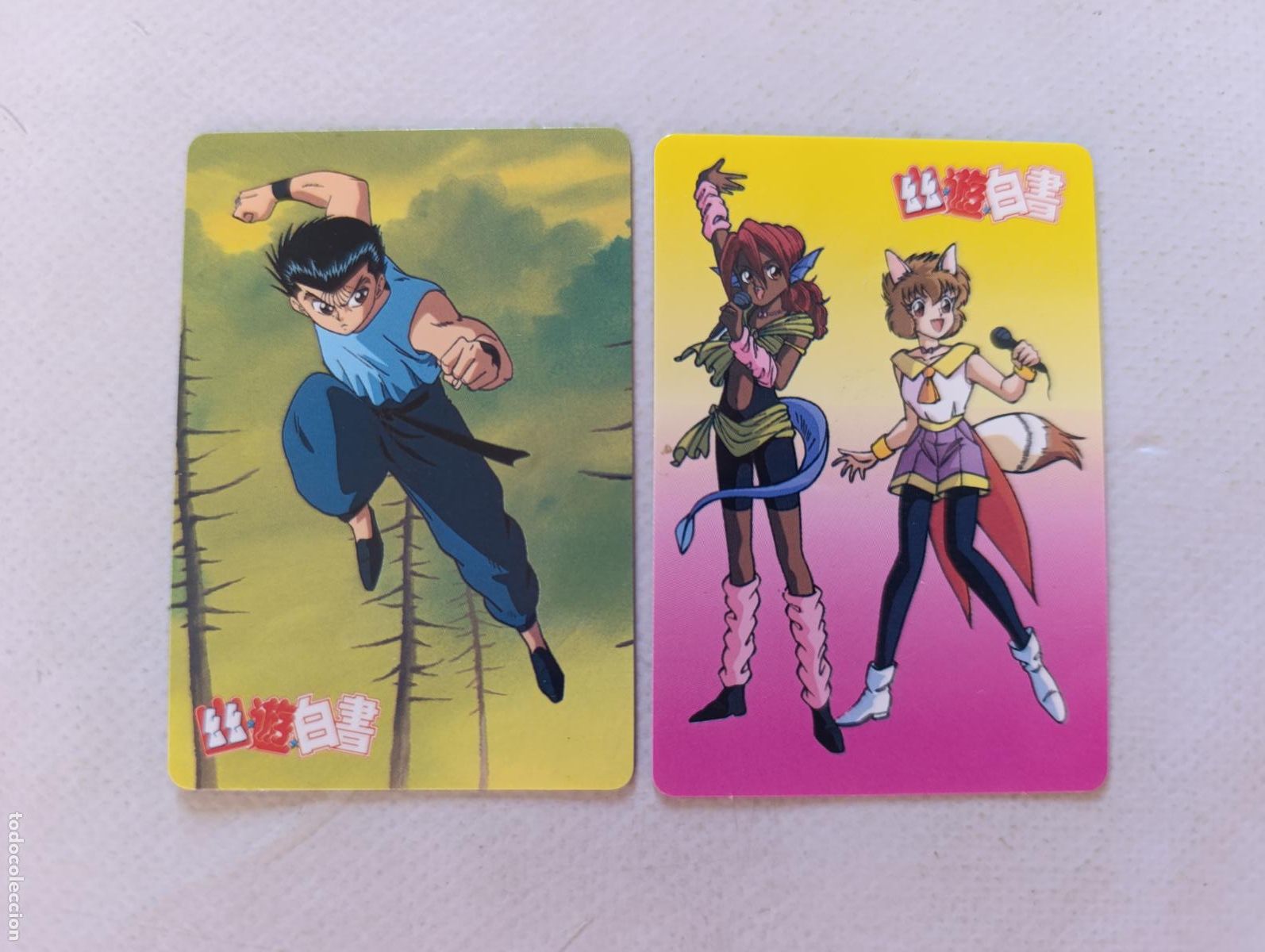 Trading cards: LOTE 2 CARDDASS YU YU HAKUSHO - MORINAGA - N&ordm; 24 Y 37 - CARD / JAPON (E7D)