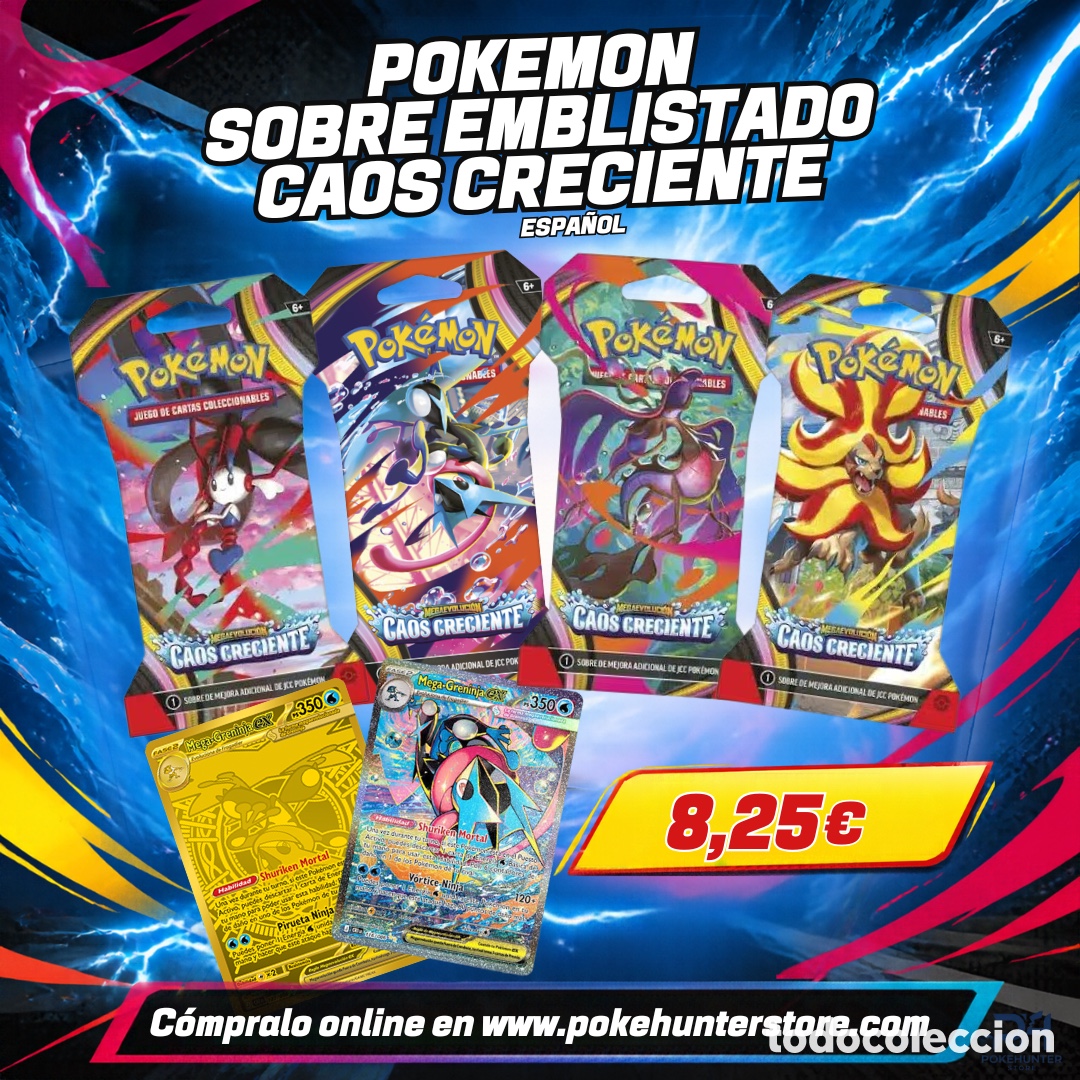 Cartas Colecion&aacute;veis: Pokemon TCG: Sobres Caos Creciente (Espa&ntilde;ol)