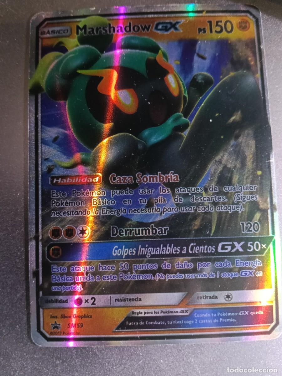 Trading cards: CROMO CARTA MARSHADOW SM50 POWERFUL SPARK THUNDER BRILLANTE POKEMON 2017