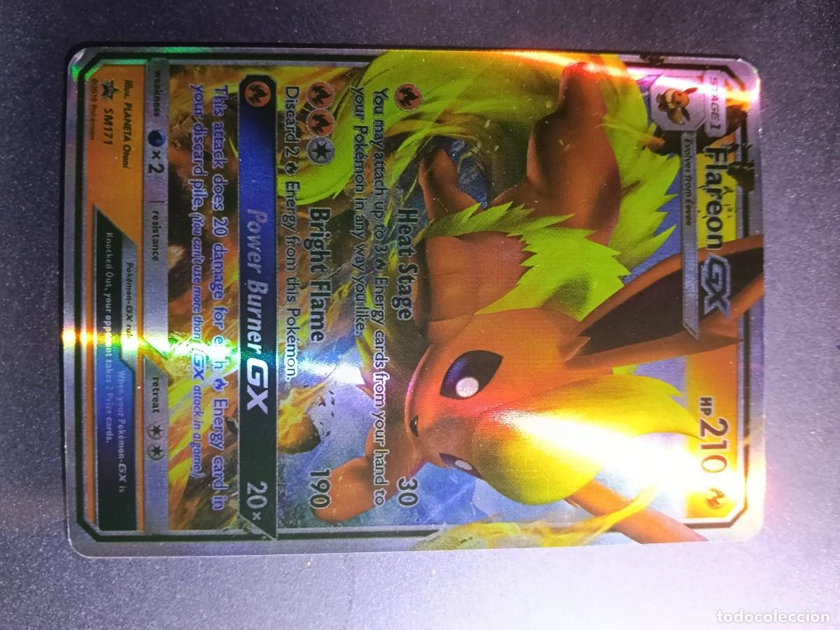 Trading cards: CROMO CARTA FLAREON SM171 BRIGHT FLAME HEAT STAGE BRILLANTE POKEMON 2017