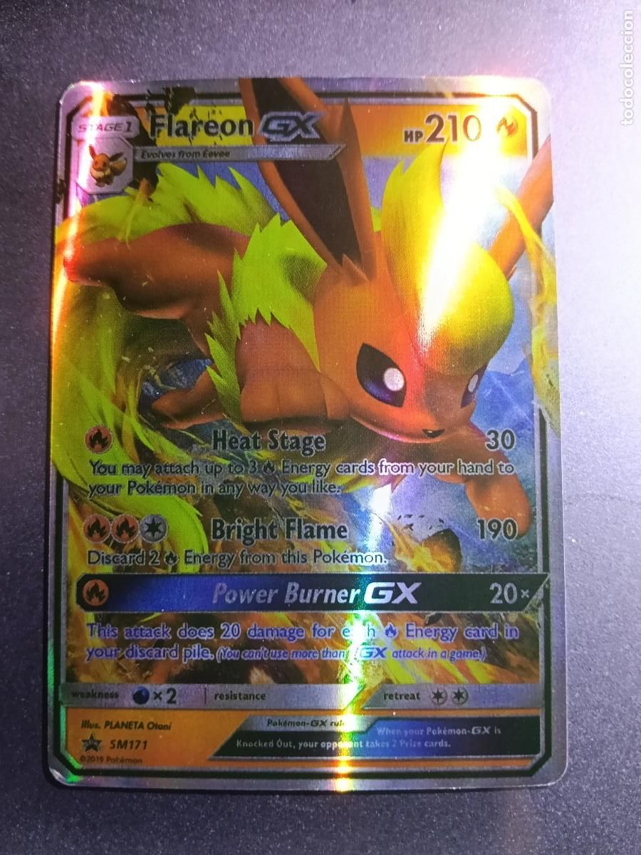 Trading cards: CROMO CARTA FLAREON SM171 BRIGHT FLAME HEAT STAGE BRILLANTE POKEMON 2017