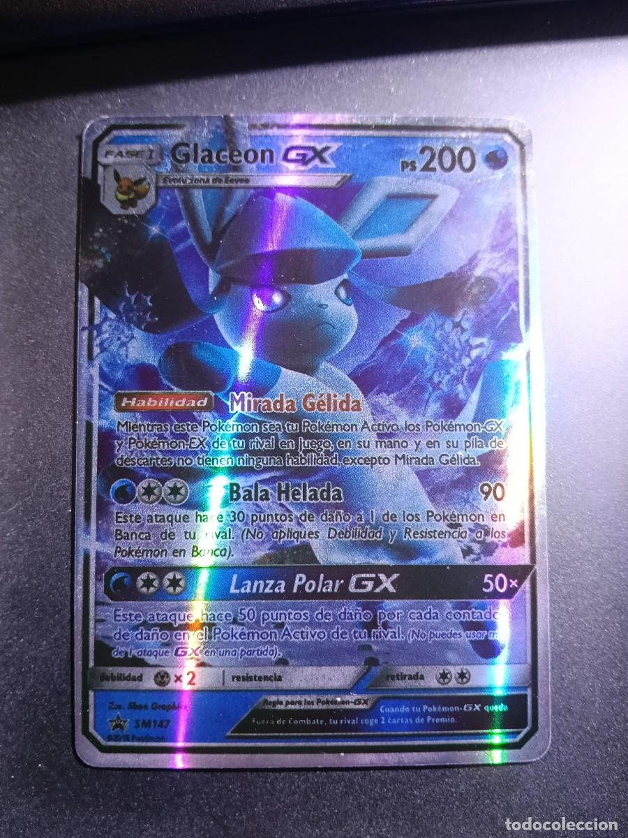 Trading cards: CROMO CARTA GLACEON SM147 MIRADA GELIDA BALA HELADA BRILLANTE POKEMON 2017