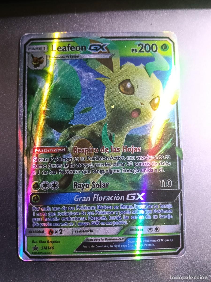 Trading cards: CROMO CARTA LEAFEON SM146 RESPIRO DE LAS HOJAS RAYO SOLAR BRILLANTE POKEMON 2017