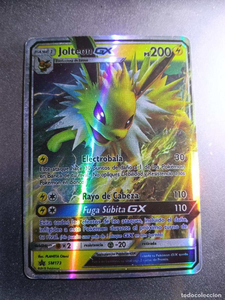 Trading cards: CROMO CARTA JOLTEON SM173 ELECTROBALA RAYO DE CABEZA BRILLANTE POKEMON 2017