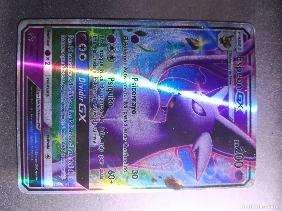 Trading cards: CROMO CARTA ESPEON SM35 PSICORRAYO PSIQUICO BRILLANTE POKEMON 2017