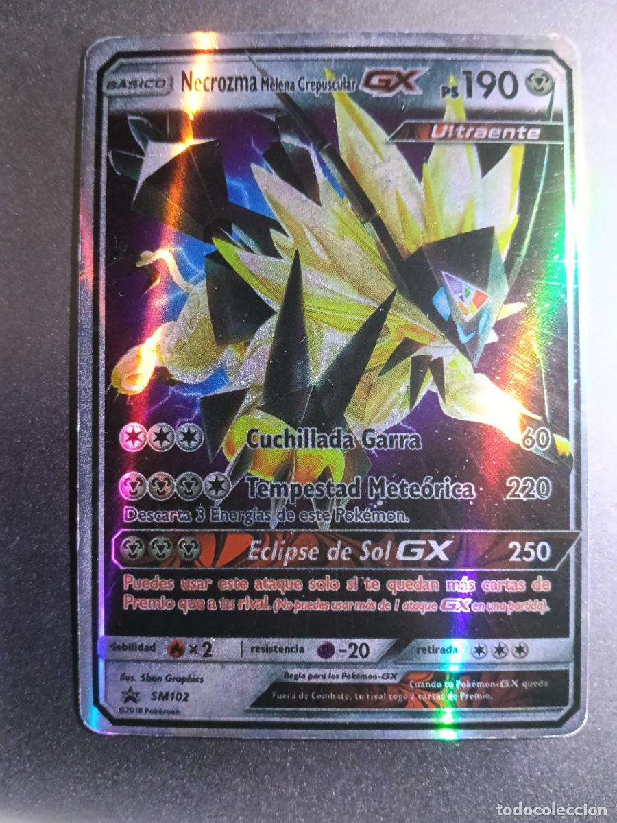 Trading cards: CROMO CARTA NECROZMA MELENA CREPUSCULAR SM102 CUCHILLADA GARRA TEMPESTAD BRILLANTE POKEMON 2017