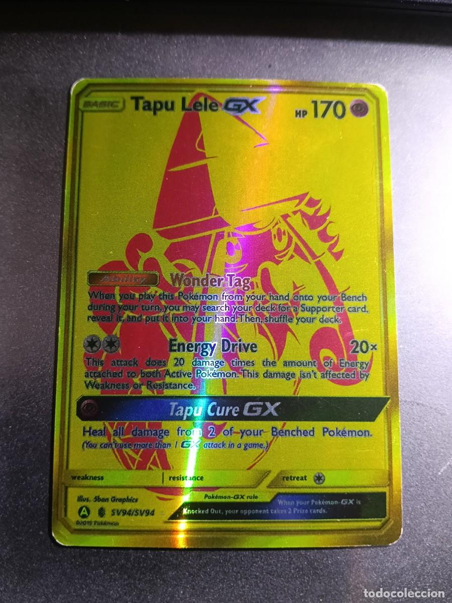 Trading cards: CROMO CARTA TAPU LELE GX SV94/SV94 WONDER TAG ENERGY DRIVE BRILLANTE POKEMON 2017