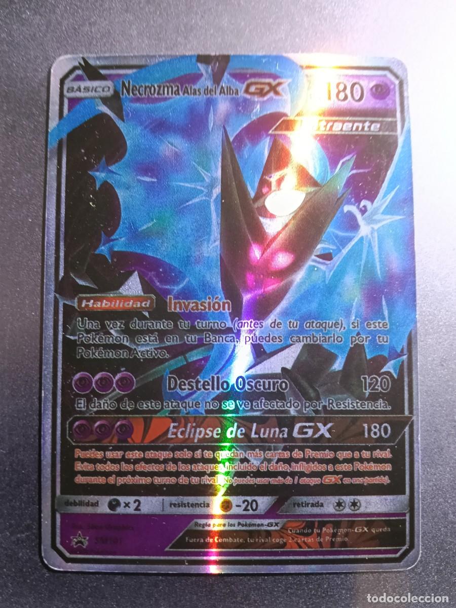 Trading cards: CROMO CARTA NECROZMA ALAS DE ALBA GX SM101 INVASION DESTELLO OSCURO BRILLANTE POKEMON 2017