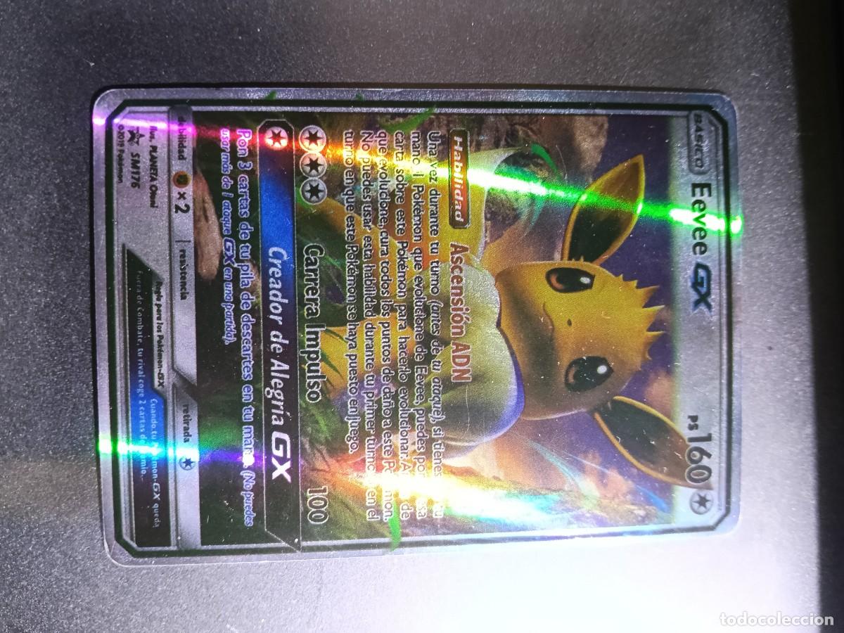 Trading cards: CROMO CARTA EEVEE GX SM176 ASCENSION ADN CARRERA IMPULSO BRILLANTE POKEMON 2017