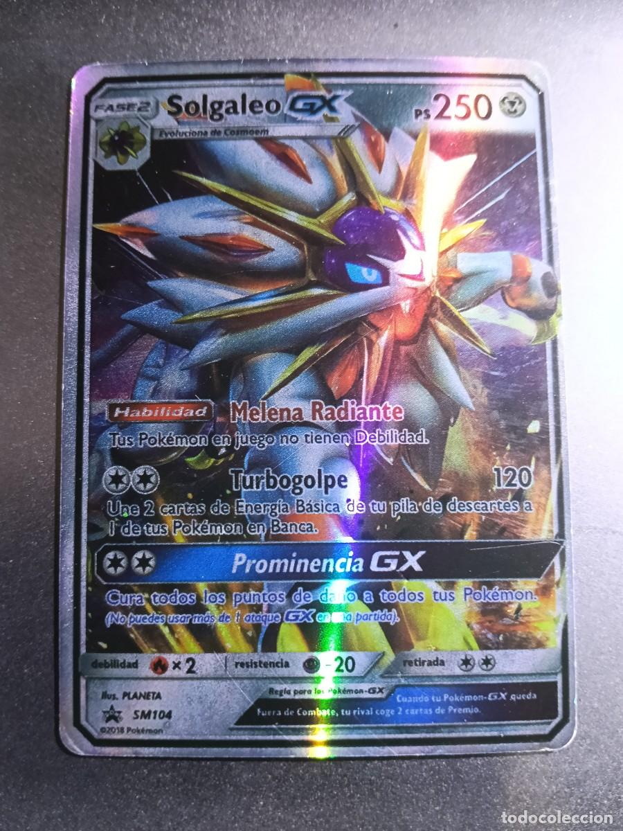 Trading cards: CROMO SOLGALEO GX SM104 MELENA RADIANTE TURBOGOLPE BRILLANTE POKEMON 2017