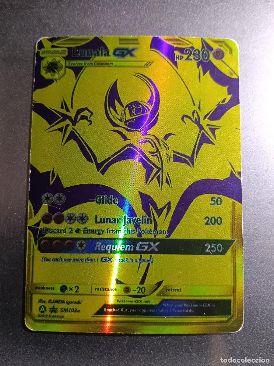 Trading cards: CROMO LUNALA GX SM103a GILDE LUNAR JAVELIN BRILLANTE POKEMON 2017