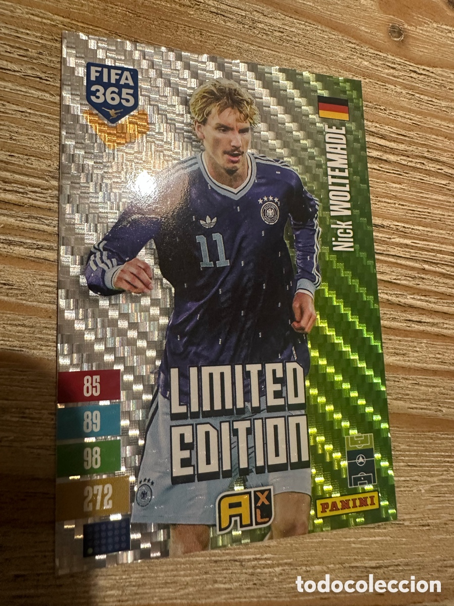 Trading cards: NICK WOLTEMADE ALEMANIA LIMITED EDITION FIFA 365 2027 PANINI ADRENALYN XL