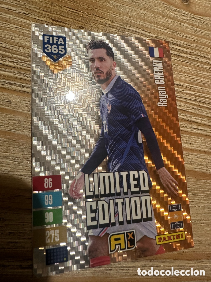 Trading cards: RAYAN CHERKI FRANCIA LIMITED EDITION FIFA 365 2027 PANINI ADRENALYN XL