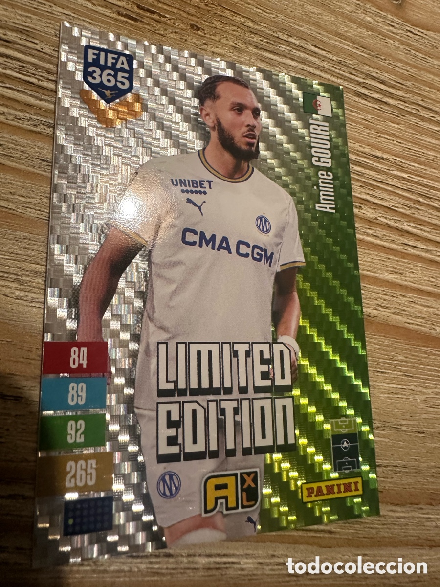 Trading cards: AMINE GOUIRI MARSELLA LIMITED EDITION FIFA 365 2027 PANINI ADRENALYN XL