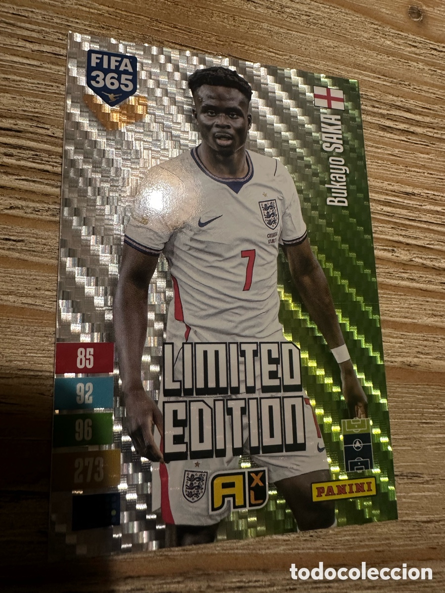 Trading cards: BUKAYO SAKA INGLATERRA LIMITED EDITION FIFA 365 2027 PANINI ADRENALYN XL
