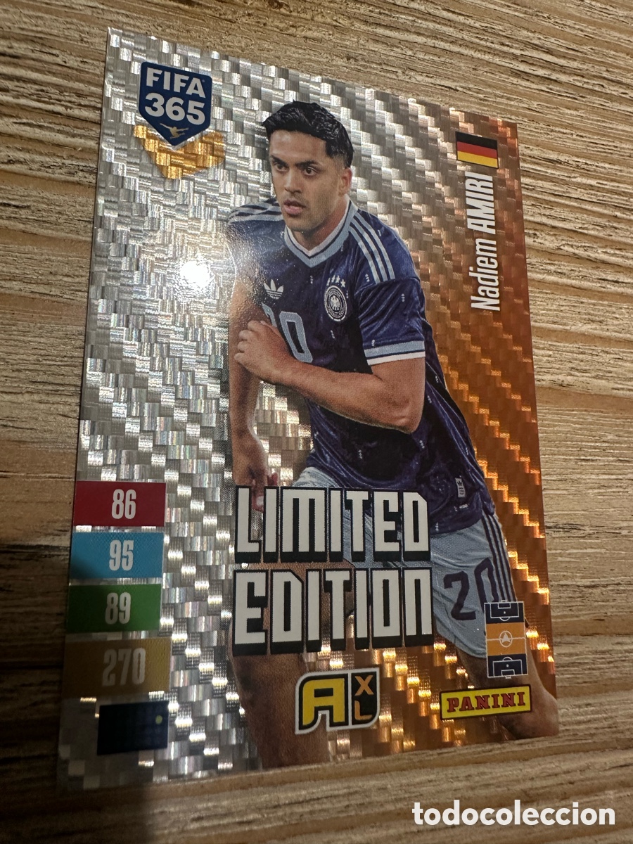 Trading cards: NADIEM AMIRI ALEMANIA LIMITED EDITION FIFA 365 2027 PANINI ADRENALYN XL