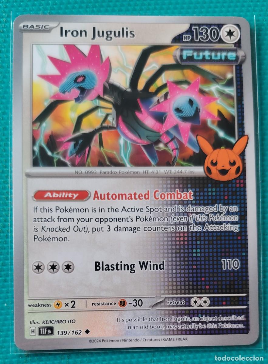Trading cards: POKEMON INGLES - TEF - FUERZAS TEMPORALES - IRON JUGULIS 139 162 - TRUCO O TRATO - INCOLORA - ORIGIN