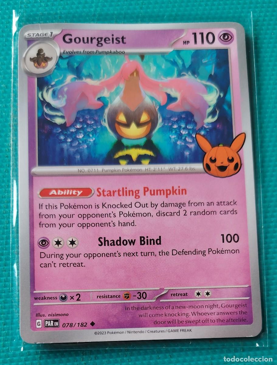 Trading cards: POKEMON INGLES - PAR - BRECHA PARADOGICA - GOURGEIST 078 182 - TRUCO O TRATO - PSIQUICA - ORIGINAL