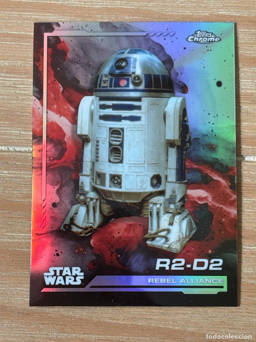 Trading cards: 44. CROMO TOPPS CHROME STAR WARS 2024 REBEL ALLIANCE R2-D2 N 108