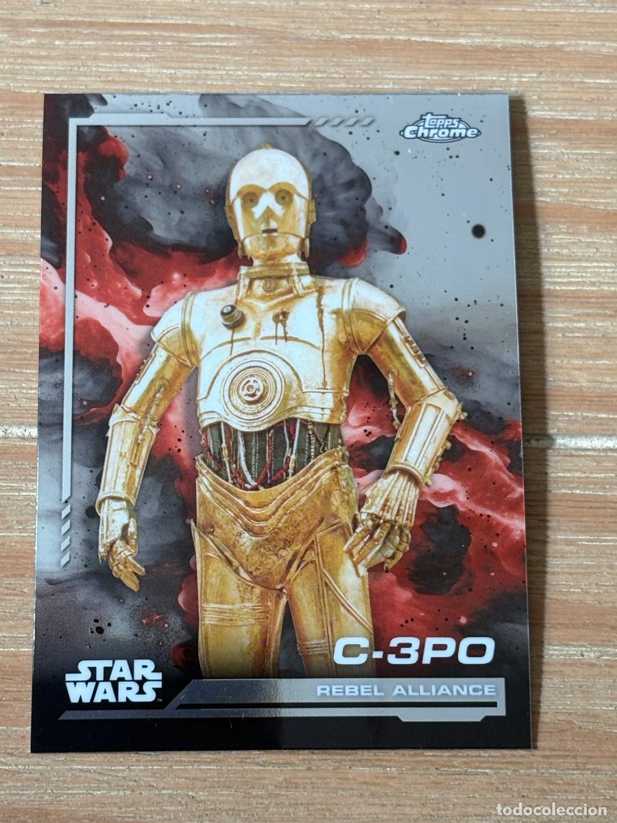 Trading cards: 44. CROMO TOPPS CHROME STAR WARS 2024 REBEL ALLIANCE C-3 PO N 109