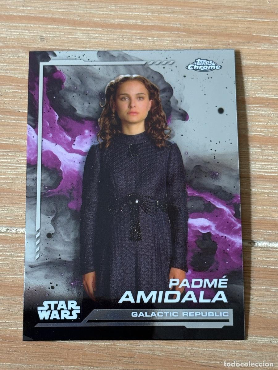 Trading cards: 44. CROMO TOPPS CHROME STAR WARS 2024 GALACTIC REPUBLIC PADM&Eacute; AMIDALA N 130