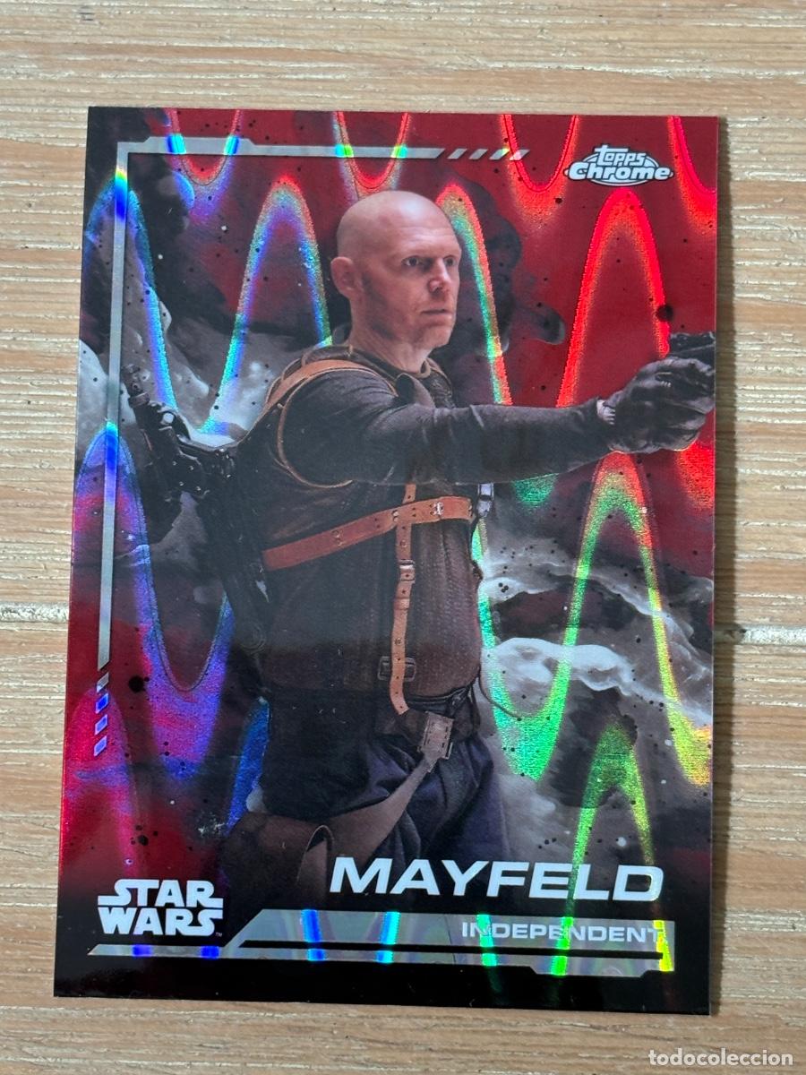 Trading cards: 44. CROMO TOPPS CHROME STAR WARS 2024 PARALELA INDEPENDENT MAYFELD N 42