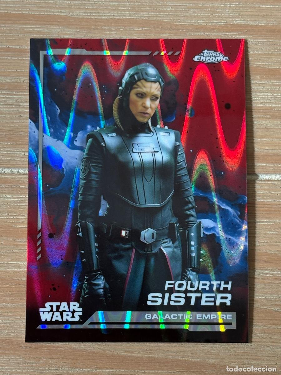 Trading cards: 44. CROMO TOPPS CHROME STAR WARS 2024 PARALELA GALACTIC EMPIRE FOURTH SISTER N 80