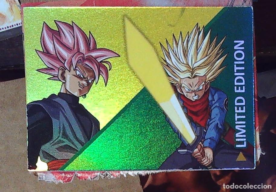 Trading cards: dragon ball trading card panini universal limited edition epic battles super black goku vs trunks