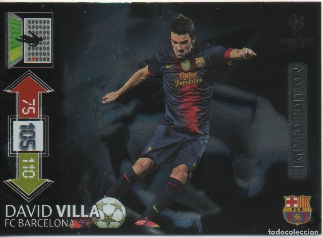 Trading cards: David Villa (Barcelona) Limited Edition Adrenalyn XL Champions 2012-13 Panini