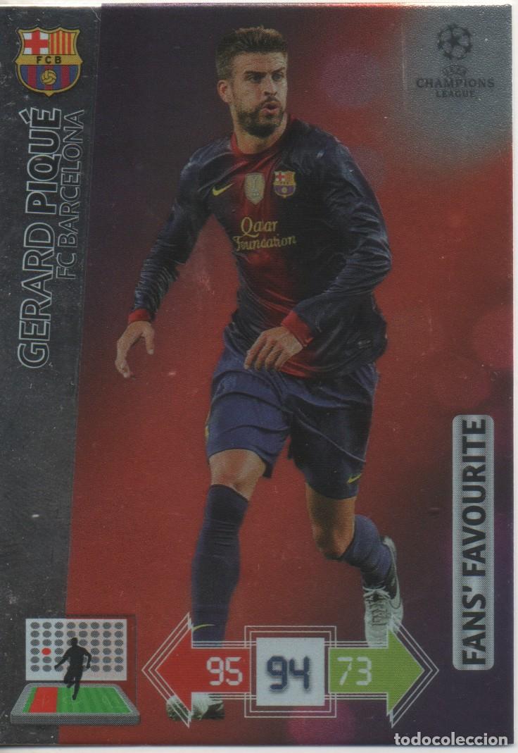 Trading cards: Piqu&eacute; (Barcelona) Fans' Favourite Adrenalyn XL Champions 2012-13 Panini