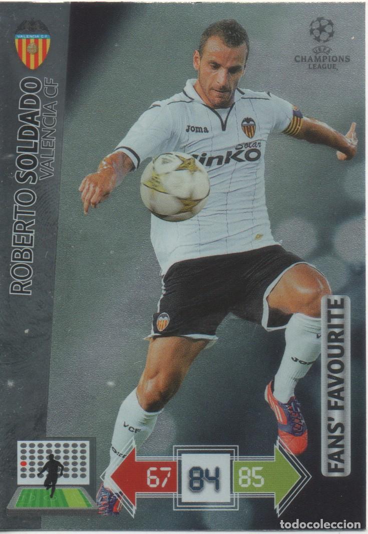 Trading cards: Soldado (Valencia) Fans' Favourite Adrenalyn XL Champions 2012-13 Panini