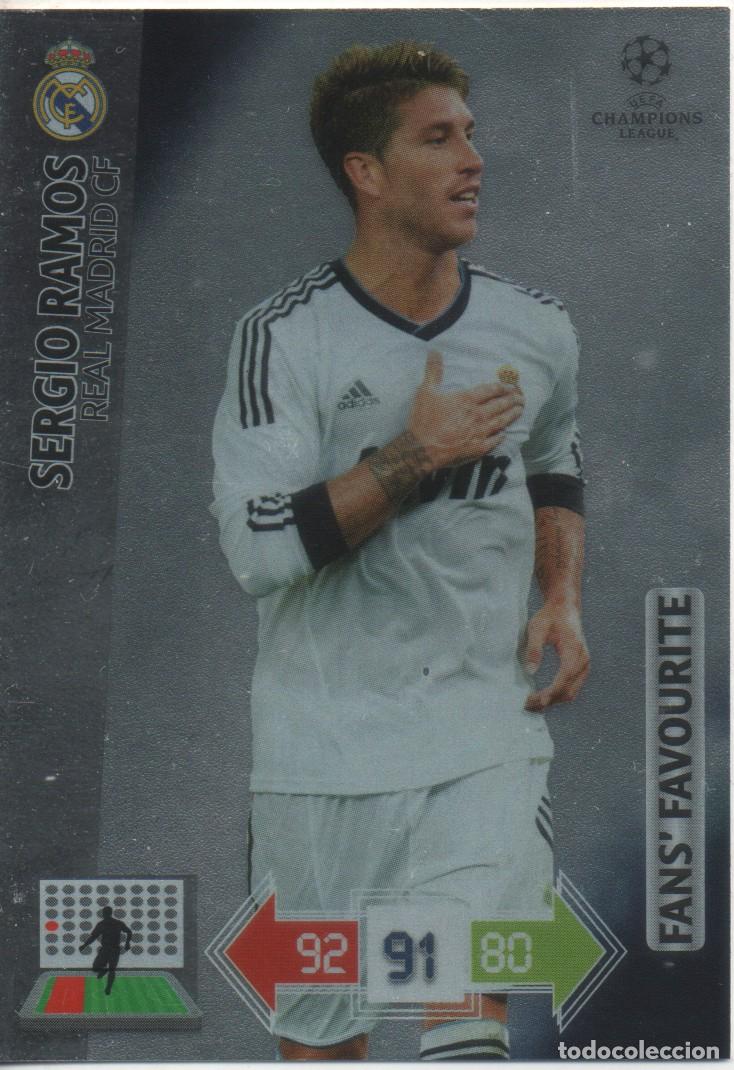 Trading cards: Sergio Ramos (Real Madrid) Fans' Favourite Adrenalyn XL Champions 2012-13 Panini