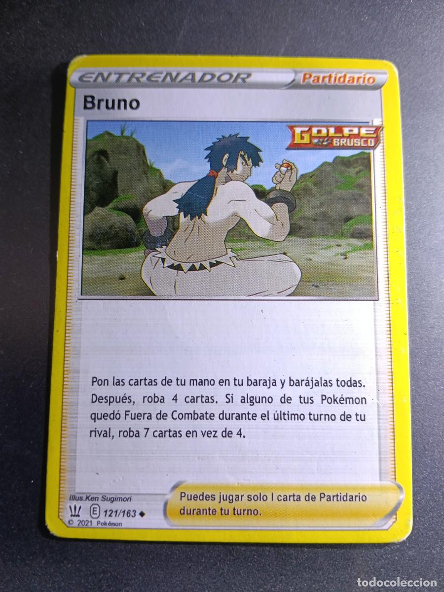 Trading cards: CROMO CARTA ENTRENADOR BRUNO 121/163 PARTIDARIO GOLPE BRUSCO POKEMON 2021