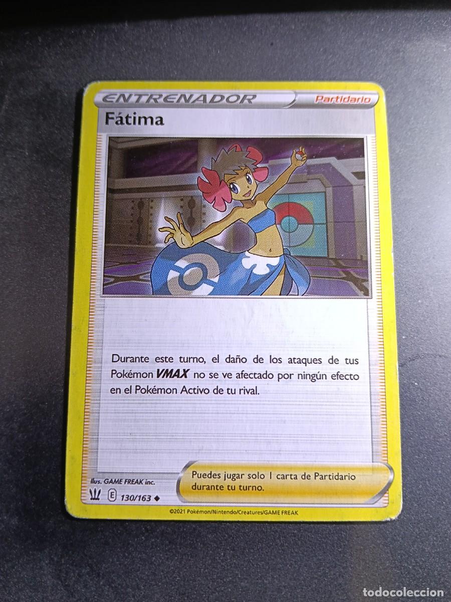Trading cards: CROMO CARTA ENTRENADOR FATIMA 130/163 PARTIDARIO POKEMON 2021