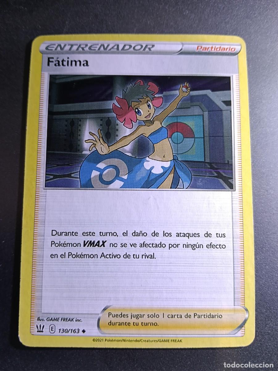 Trading cards: CROMO CARTA ENTRENADOR FATIMA 130/163 PARTIDARIO POKEMON 2021