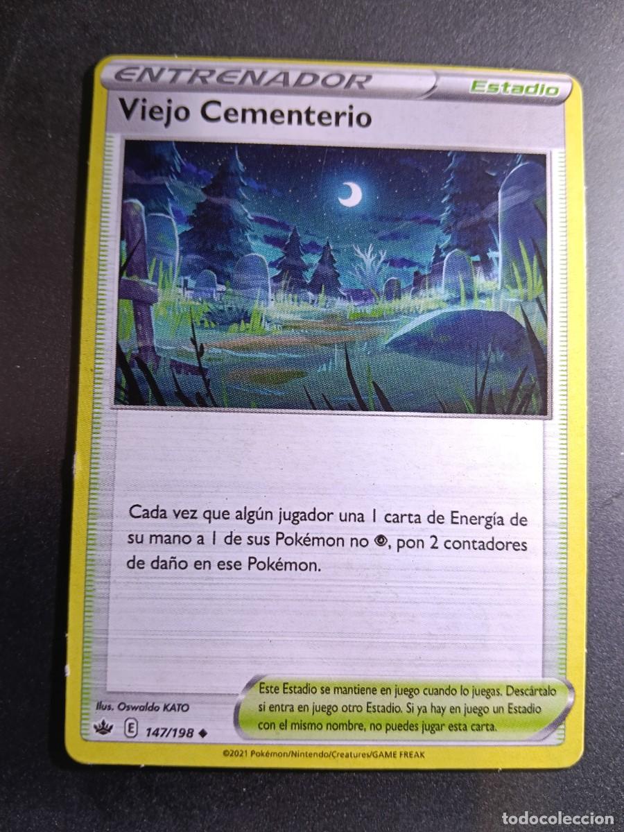 Trading cards: CROMO CARTA ENTRENADOR VIEJO CEMENTERIO 147/198 ESTADIO POKEMON 2021