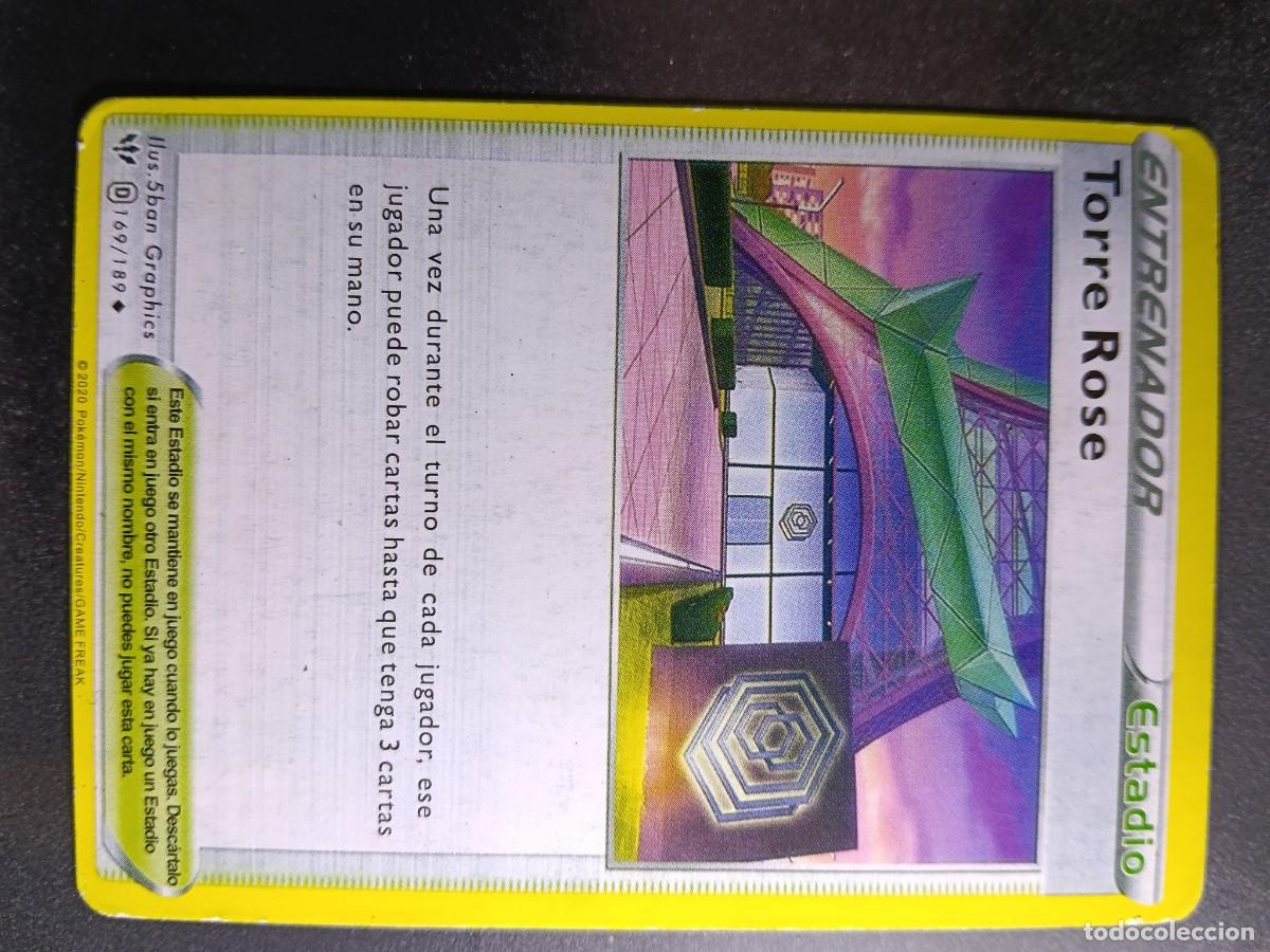 Trading cards: CROMO CARTA ENTRENADOR TORRE ROSE 169/198 ESTADIO POKEMON 2021