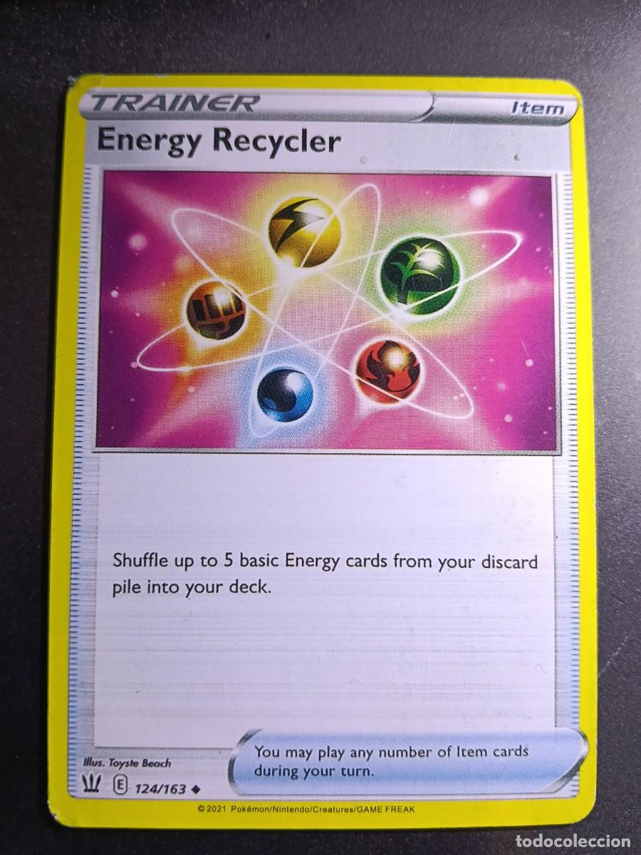 Trading cards: CROMO CARTA ENTRENADOR TRAINER ENERGY RECYCLER 124/163 ITEM OBJETO POKEMON 2021