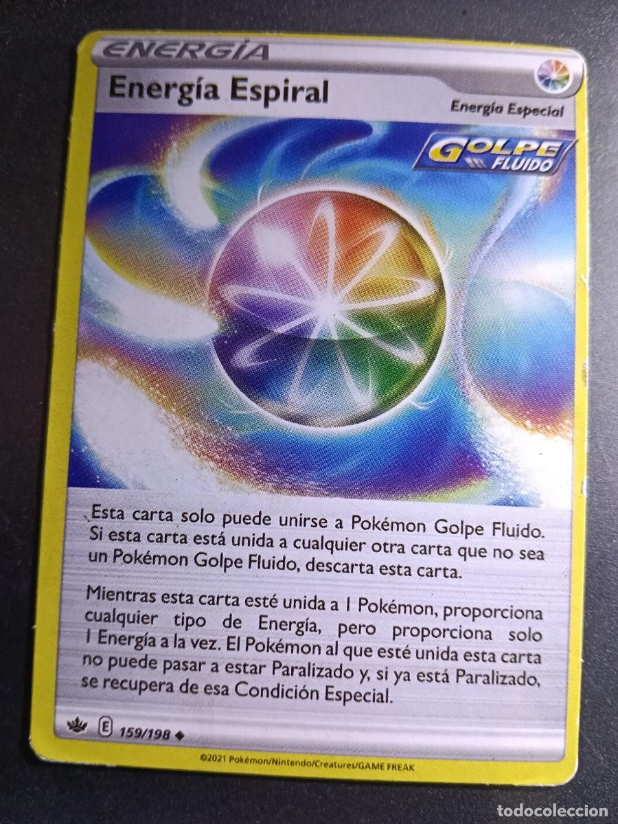 Trading cards: CROMO CARTA ENERGIA ESPIRAL 159/198 GOLPE FLUIDO POKEMON 2021