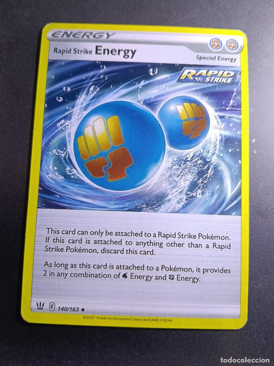 Trading cards: CROMO CARTA ENERGY 140/163 RAPID STRIKE GOLPE FLUIDO POKEMON 2021
