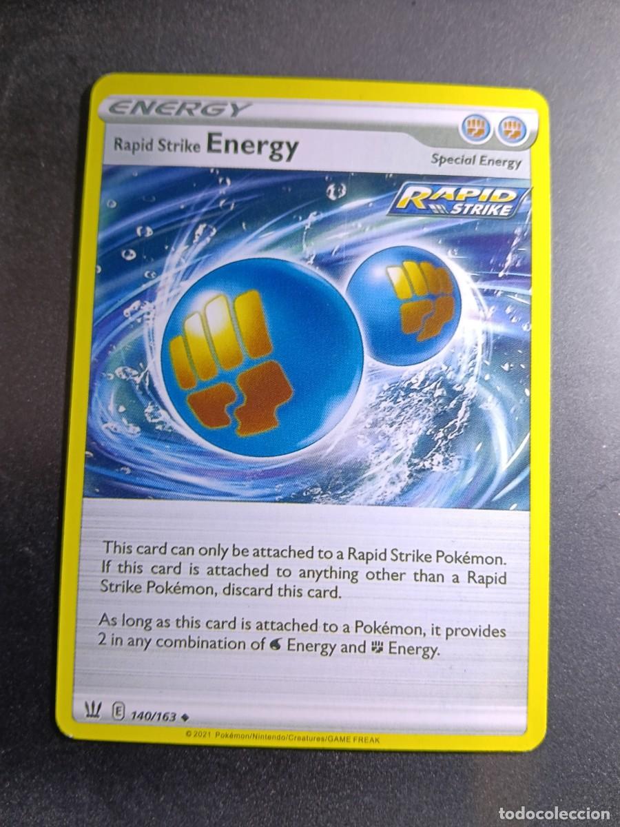 Trading cards: CROMO CARTA ENERGY 140/163 RAPID STRIKE GOLPE FLUIDO POKEMON 2021