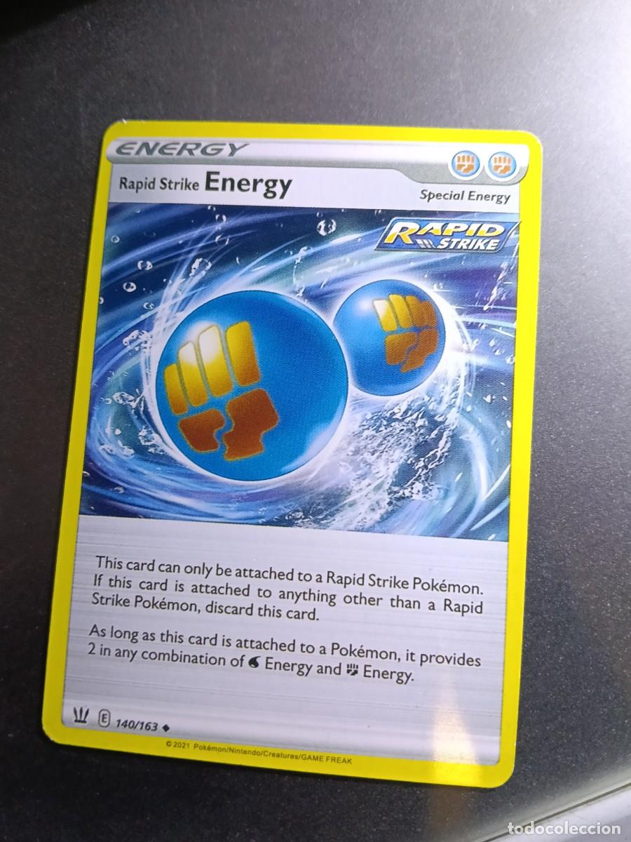 Trading cards: CROMO CARTA ENERGY 140/163 RAPID STRIKE GOLPE FLUIDO POKEMON 2021