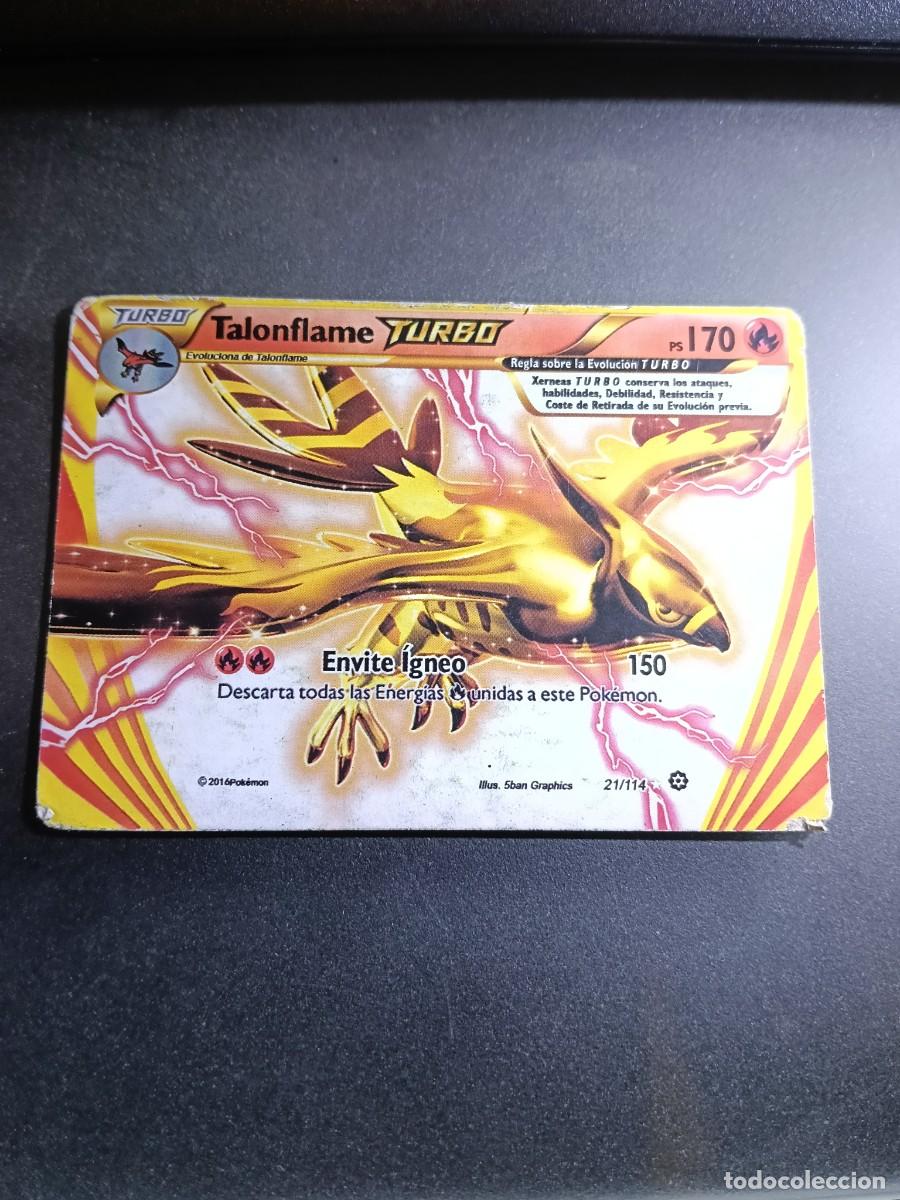 Trading cards: CROMO CARTA TALONFLAME TURBO 21/114 ENVITE IGNEO POKEMON 2016